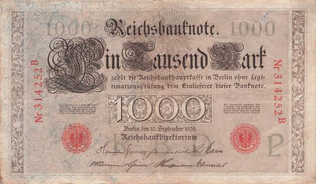 1000 Mark 1909 P/B ro.39